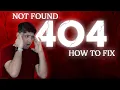 How to Fix 404 Error in Google Search Console How to Solve Not Found 404 issue in Search Console