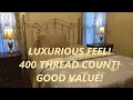 HIGH QUALITY 400 Thread Count Luxurious Cotton SHEETS REVIEW