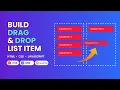 Build a Drag and Drop List with HTML CSS JavaScript Full Tutorial for Beginners 2025