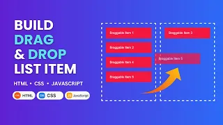Build a Drag and Drop List with HTML CSS JavaScript Full Tutorial for Beginners 2025