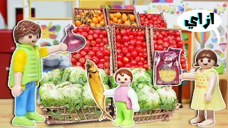 بابا و سمسم في المطبخ شوف عملوا ايه عائلة ساندي قصص اطفال 