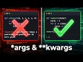 args and kwargs in Python Explained in Hindi Variable Arguments in Python Functions