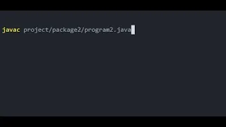 Compile Java packages in command line very simple
