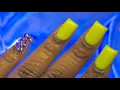 SHORT ACRYLIC NAILS FULL BLING NAIL