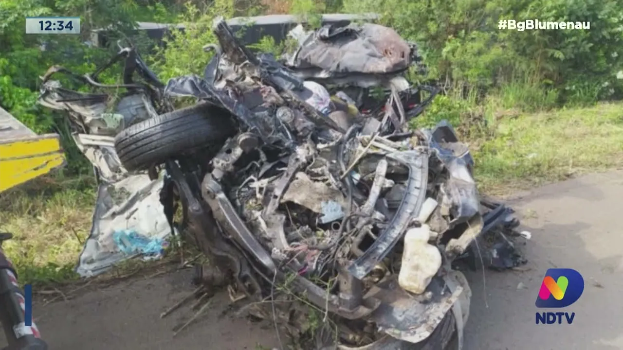 Acidente deixa quatro vítimas em Curitibanos