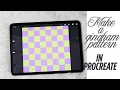 Make a Gingham pattern in Procreate