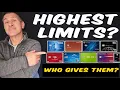 Which credit card companies have Highest Credit Limits Highest starting line increases 2025