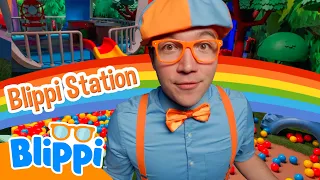 Blippi’s Ultimate Clubhouse Adventure | Rainbow Bridge, Ball Pit & Dinosaur Eggs! | Tiny Dance Club