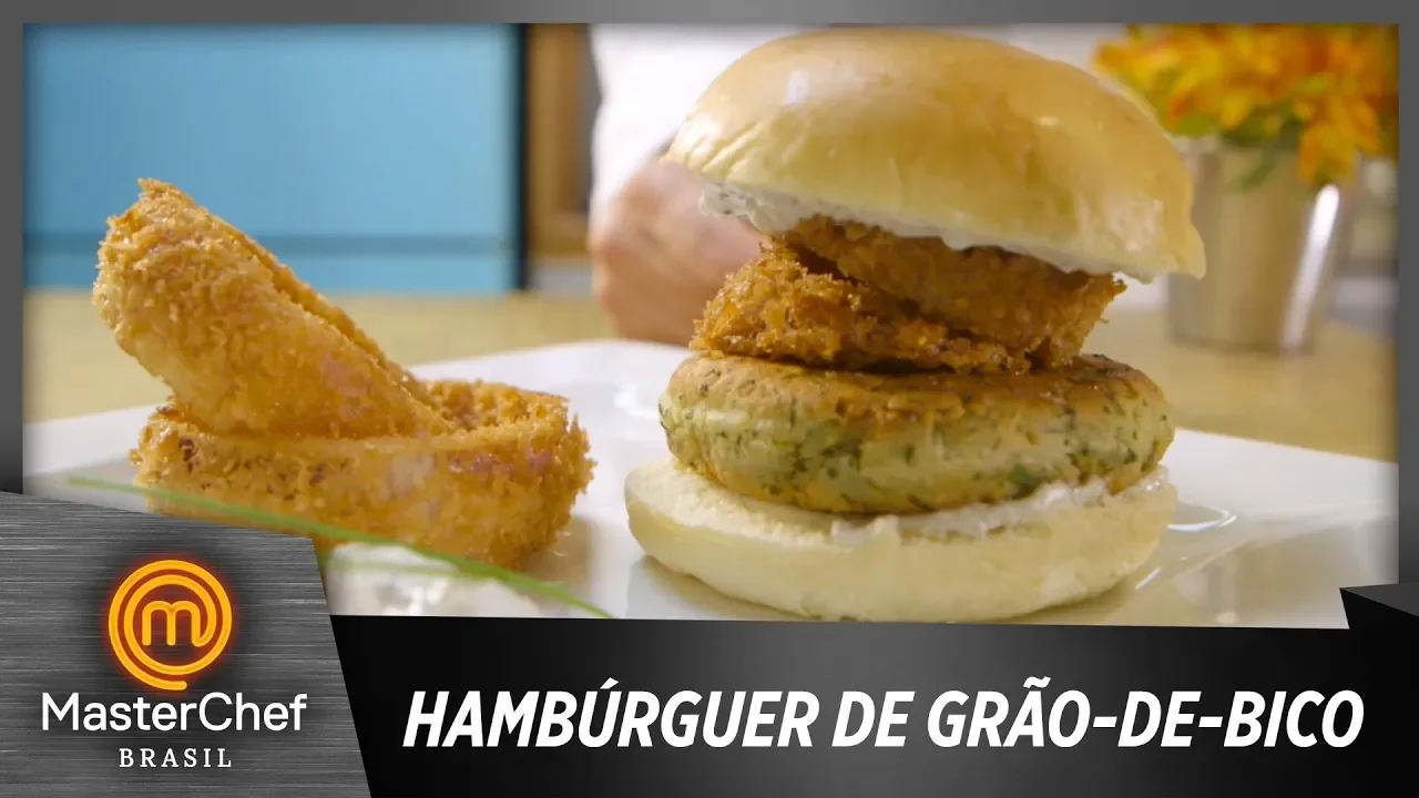 Sempre sobra Grão de Bico e você nunca sabe o que fazer com ele: Hamburger de Grão de Bico é a soluç. 