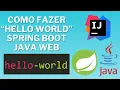 COMO FAZER UM HELLO WORLD COM SPRING BOOT JAVA WEB