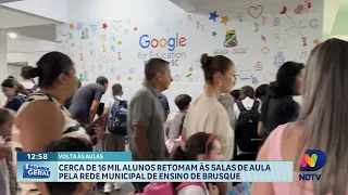 Cerca de 16 mil alunos retornam às aulas na rede municipal de Brusque