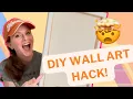 How To Make Large Canvas Wall Art Using Smaller Canvases Easy Money Saving DIY Hack