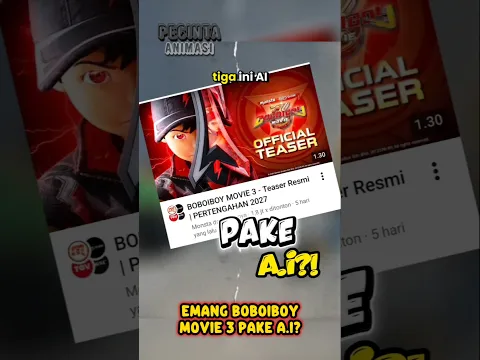 BOBOIBOY MOVIE 3 PAKE A.I?! #shorts #boboiboy #upinipin #videoviral