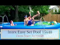 Intex Easy Set Pool 15 x 48 Set Up Ground Prep Install Step By Step