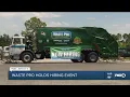 Waste Pro hiring event