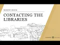 Contacting the Vanderbilt Libraries