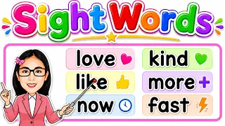Learn Sight Words FAST!| Easy Reading Practice for Kids|Learn to Read Easy Sight Words|  Teacher Aya