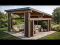 18x18 Modern Lean to Pavilion Plans