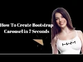 Create a Bootstrap Carousel slider