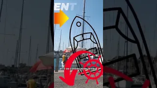 Comment maintenir son bateau droit au port, avec l’aide du moteur et de l’amarre au vent⛵