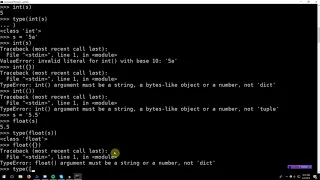 Learning Python 004 Type Constructors Casting and Booleans