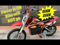Clicks but does not run - low voltage check on Razor dirt bikes
