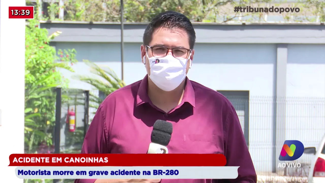 Acidente em Canoinhas: Motorista morre em grave acidente na BR-280
