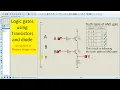 Logic gates using transistors and diode Proteus design suite simulation