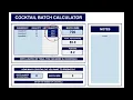 COCKTAIL BATCH CALCULATOR