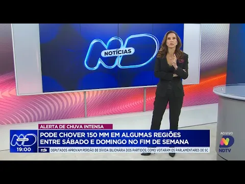 Alerta de chuva intensa: previsão de acúmulos de até 150 mm em SC neste fim de semana