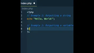 What is echo in Php