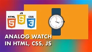 2020 Working Analog Clock Using Html5 CSS3 Javascript