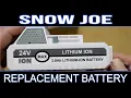 Need a Second or Replacement Battery for Snow Joe 24 Volt Snow Shovel