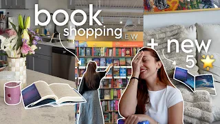 book shopping reading a 5 book reading vlog