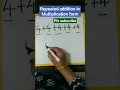 Repeated Addition in Multiplication form