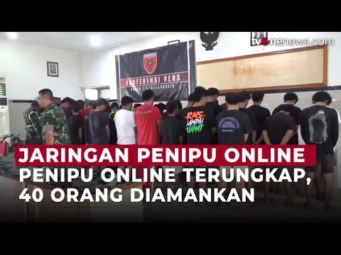 Catut Nama Pejabat TNI, Sindikat Penipuan Online Diciduk, 40 Orang Diamankan