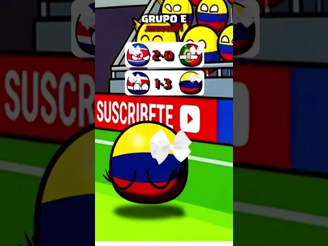 ¿El GRUPO E arrancó con ROBO? 🇨🇴🇨🇷🇰🇵🇵🇹 #Countryballs