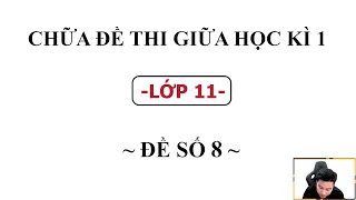 ÔN THI GIỮA HỌC KÌ 1 - TOÁN 11 - BUỔI 8 - Thầy Nguyễn Quốc Chí