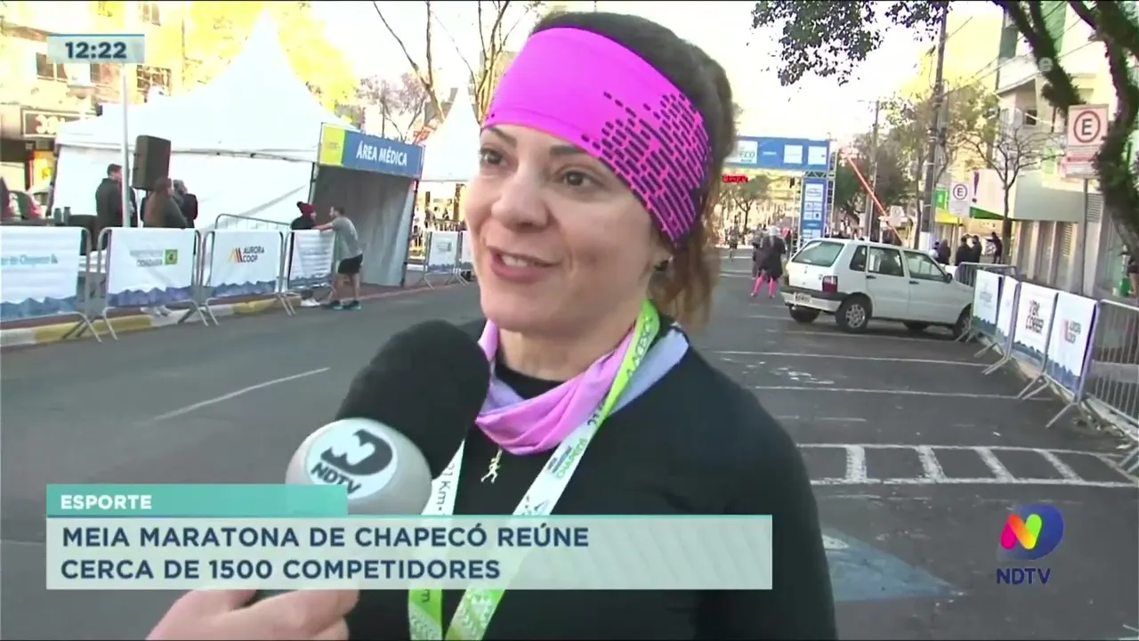 Domingo teve meia maratona de 21km, cavalgada e maratona de fotografias em Chapecó