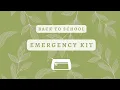 making my emergency kit for college