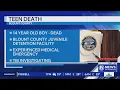 Teen dead after medical emergency at detention center in Blount County