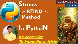 LN49 Strings RFIND Method In Python3 x Version rfind in Strings