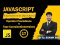 JavaScript Operator Precedence Type Coercion Conversion Explained by Er Sanjay Sir