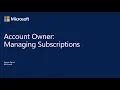 Managing Subscriptions in the Azure Portal