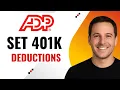How to Set Up 401k Deductions in ADP Easily Step-by-Step