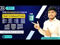 CSS Tutorial CSS Text Formatting CSS Text-Align Web Development Course TechLoji