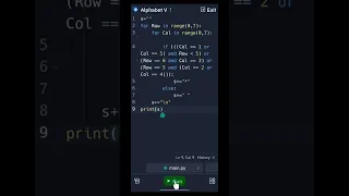 Create a Spectacular Letter V using Star Pattern in Python