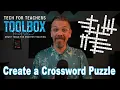 Create a Custom Crossword Puzzle