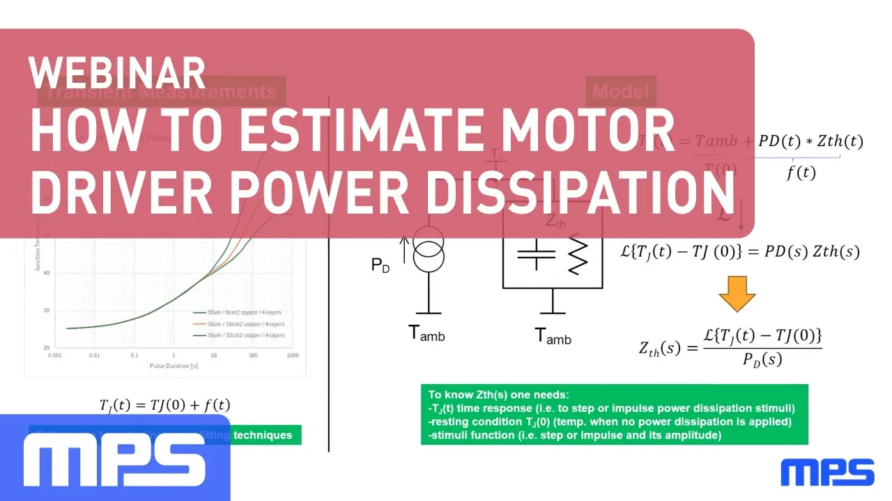 Webinar: How to Estimate Motor Driver Power Dissipation