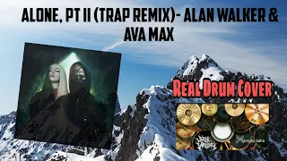 Download Alone, Pt II - Alan Walker \u0026 Ava Max | (Trap remix)---Real Drum App Cover MP3